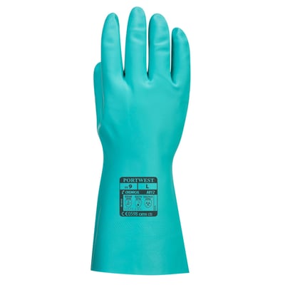 Portwest A812 chemie-bestendige handschoen Nitrosafe Plus groen maat XS