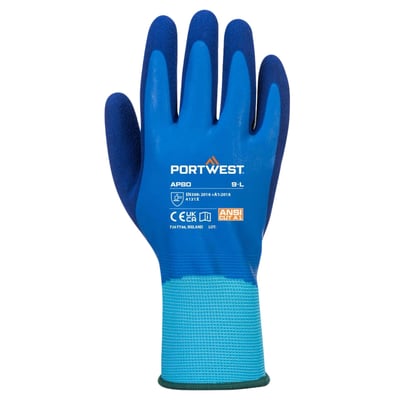Portwest liquid pro grip handschoen  blauw maat S