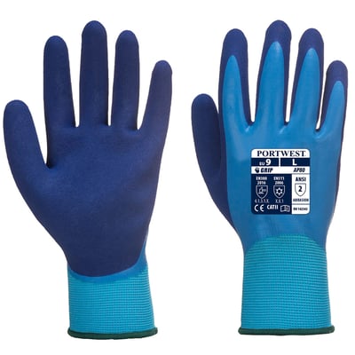 Portwest liquid pro grip handschoen  blauw maat S