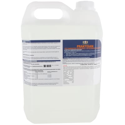 Praktisan gecombineerd reinigings- en desinfectievloeistof 5ltr 