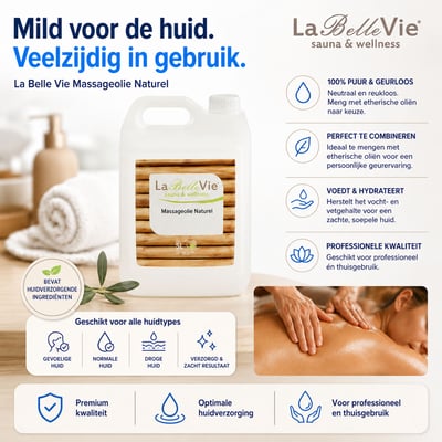 La Belle Vie massageolie naturel 5ltr