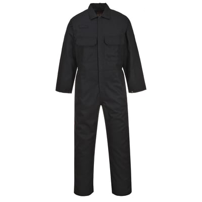 Portwest Bizweld vlamvertragende overall zwart maat 2XL