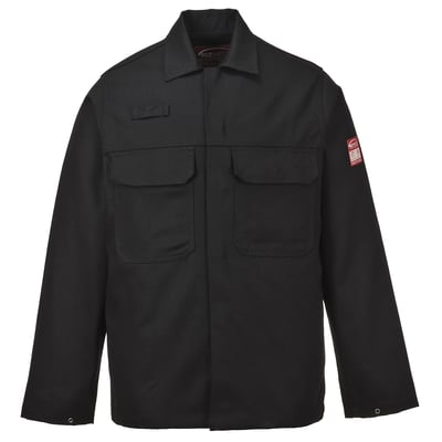 Portwest Bizweld vlamvertragende jas zwart maat 2XL