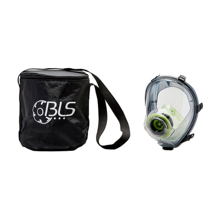 CaluPrevent BLS stoffen draagtas met klitteband  voor volgelaatsmasker en filters