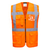 Portwest Madrid Hi-Vis half mesh executive vest oranje maat S 