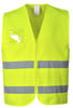 Portwest Hi-Vis veiligheidsvest met ritssluiting 65% polyester 35% katoen