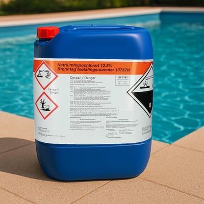 Natriumhypochloriet (chloorbleekloog) 12,5%  24kg/20 liter