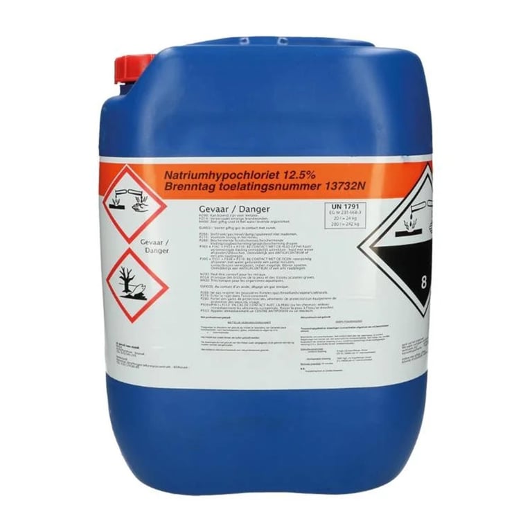 Natriumhypochloriet 12,5% 24kg/20ltr