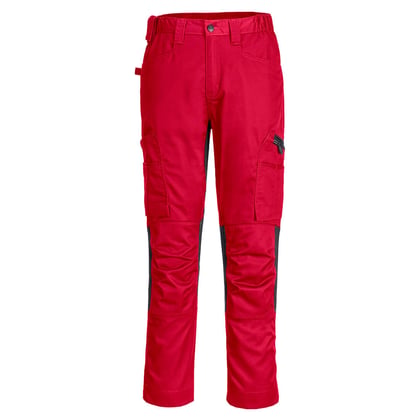 Portwest WX2 stretsch broek  rood maat 40