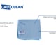 CaluClean Premium microvezel glasdoek  40x40cm blauw