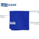 CaluClean microvezeldoek Lite 40x40cm blauw 