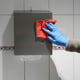 CaluClean microvezeldoek Lite 40x40cm rood