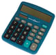 Detectamet detecteerbare rekenmachine bureaumodel blauw