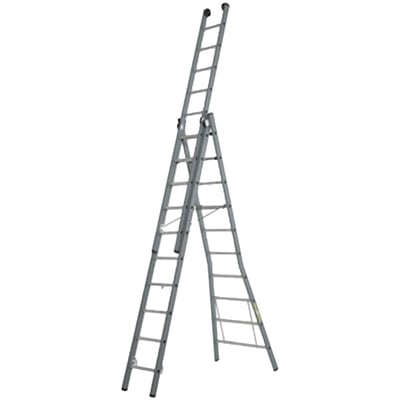 Dirks 3-delige reformladder ongecoat 3x8