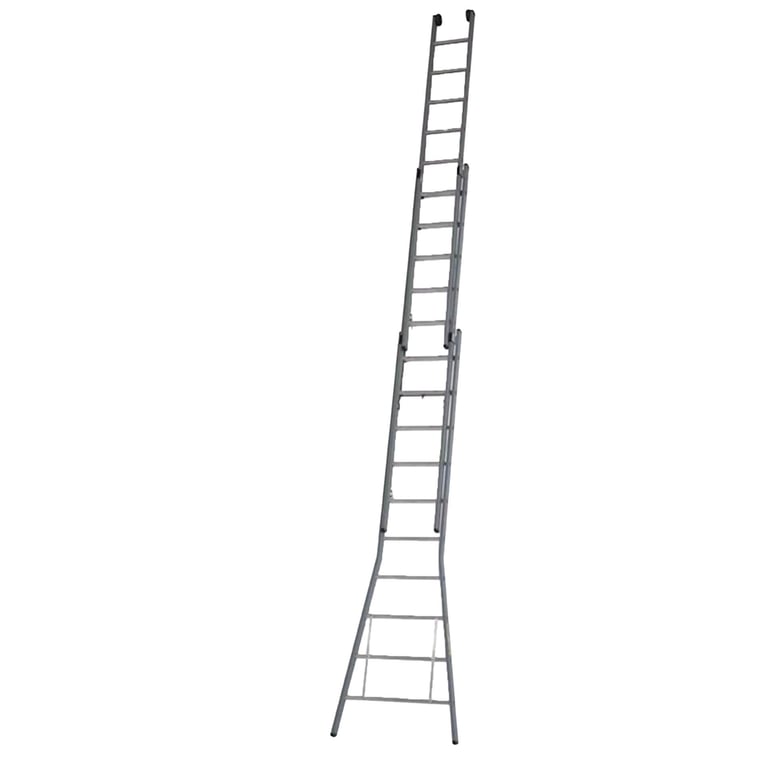 Dirks Industrie opsteekladder 3 delig gecoat