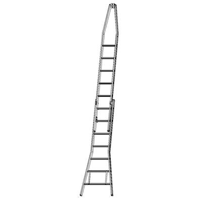 Dirks aluminium puntladder gecoat 2x5 28 optrede