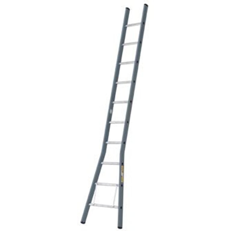 Dirks gecoate uitgebogen aluminium ladder