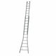 Dirks aluminium opsteekladder 2x10 spots ongecoat 