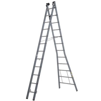 Dirks 2-delige reformladder ongecoat 2x10