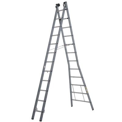 Dirks 2-delige reformladder gecoat 2x8