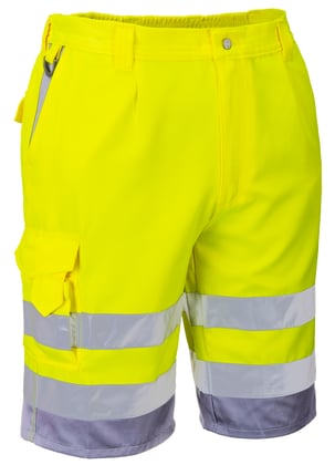 Portwest hi-vis korte werkbroek geel maat S