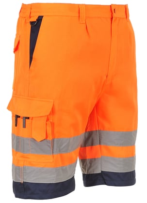 Portwest hi-vis korte werkbroek oranje maat S