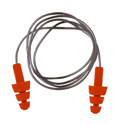 Portwest herbruikbare TPR oordoppen met koord oranje 50 paar