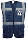 Portwest Iona exclusief veiligheidsvest met multifunctionele zakken marine maat 2XL