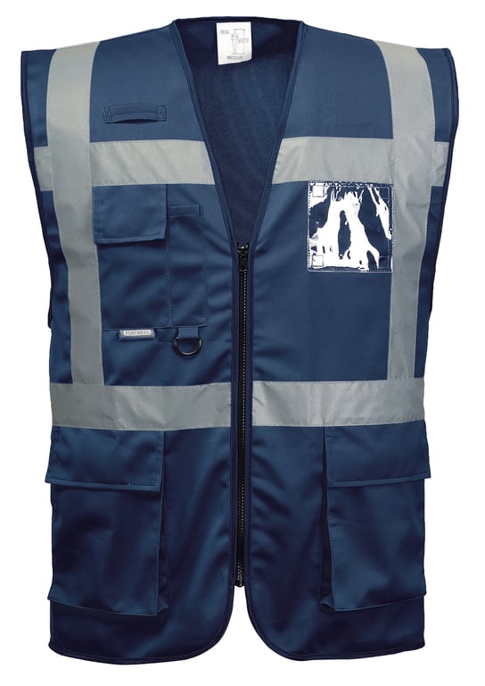 Portwest Iona exclusief veiligheidsvest met multifunctionele zakken