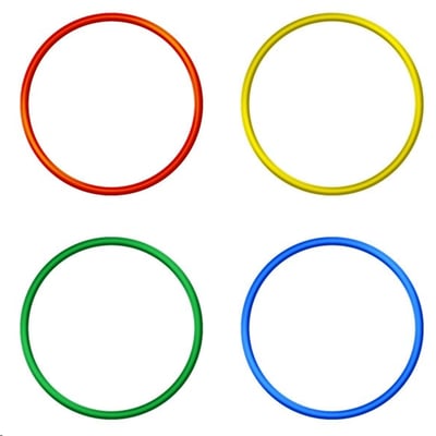 Unger erGO ringen voor kleurcodering  set 4st