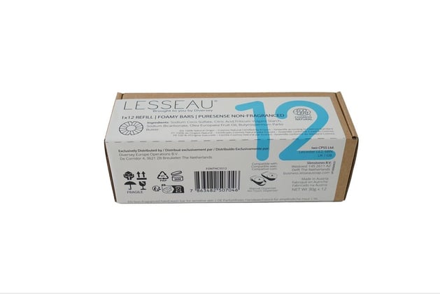 Lesseau Foamy Bar PureSense zeep 12st 
