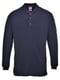 Portwest poloshirt vlamvertragend en antistatisch lange mouw marineblauw maat XS