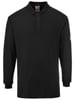 Portwest poloshirt vlamvertragend en antistatisch lange mouw zwart maat S