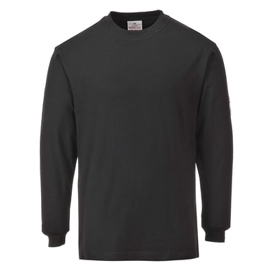Portwest vlamvertragende antistatisch t-shirt zwart maat S
