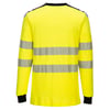 Portwest PW3 vlamvertragend Hi-Vis t-shirt lange mouw geel maat S 