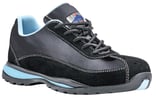 Portwest Steelite S1P dames veiligheidsschoen laag zwart/blauw maat 36