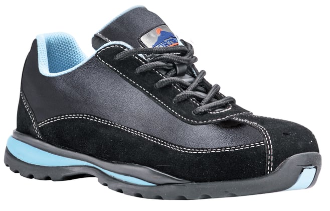 Portwest Steelite S1P maat 36 dames veiligheidsschoenen laag zwart/blauw