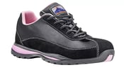 Portwest Steelite S1P dames veiligheidsschoen laag zwart/roze maat 44