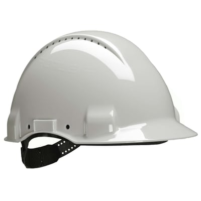 3M Peltor veiligheidshelm 3000 met ventilatie en kunststof zweetband wit