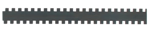 Afstrijkmes tanden 6x6mm 28cm 2st 