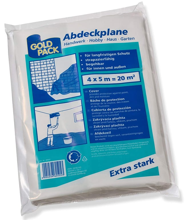 Afdekzeil 40my 4x5mtr
