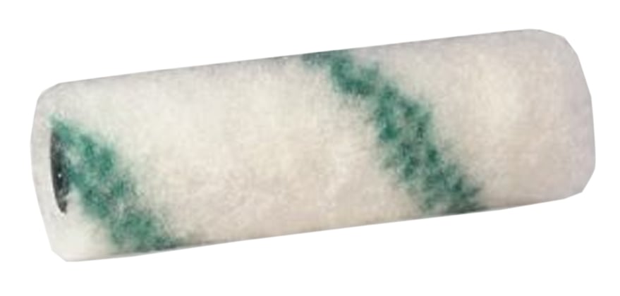 Radiatorrol nylon 10cm breed groen gestreept 11mm poolhoogte