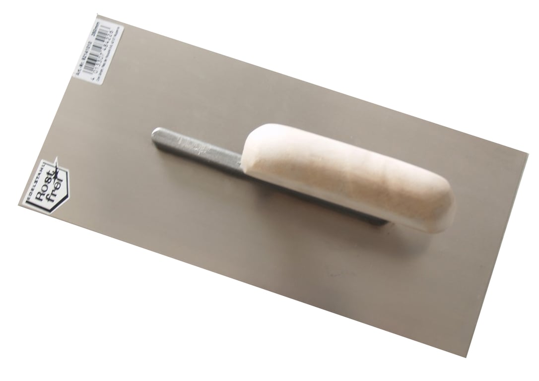 Plakspaan RVS staal 13x28cm