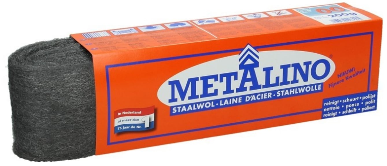 Metalino staalwol 200gram. Klasse: nr. 0