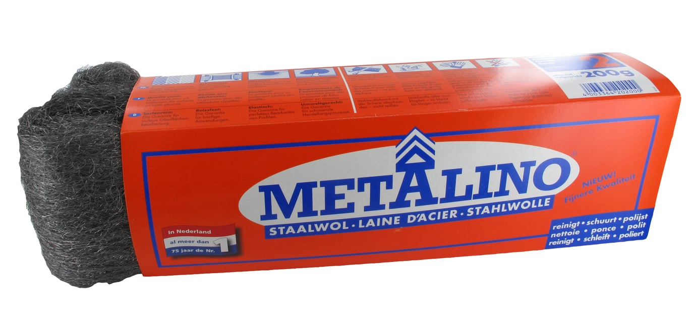 Metalino staalwol 200gr nr.2