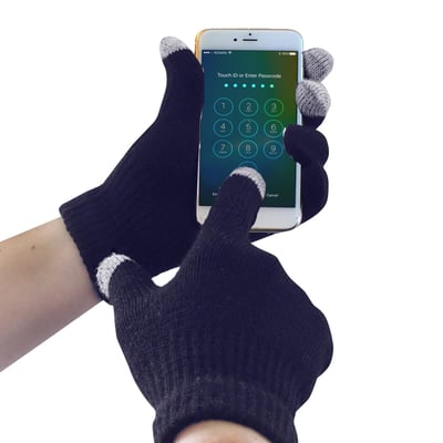 Portwest Touchscreen knit glove marineblauw maat S/M