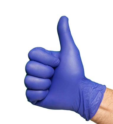 CaluGloves Cobalt Blue nitrile disposable handschoenen 100st