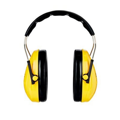 3M Peltor oorkappen met opvouwbare hoofdbeugel geel 28 db