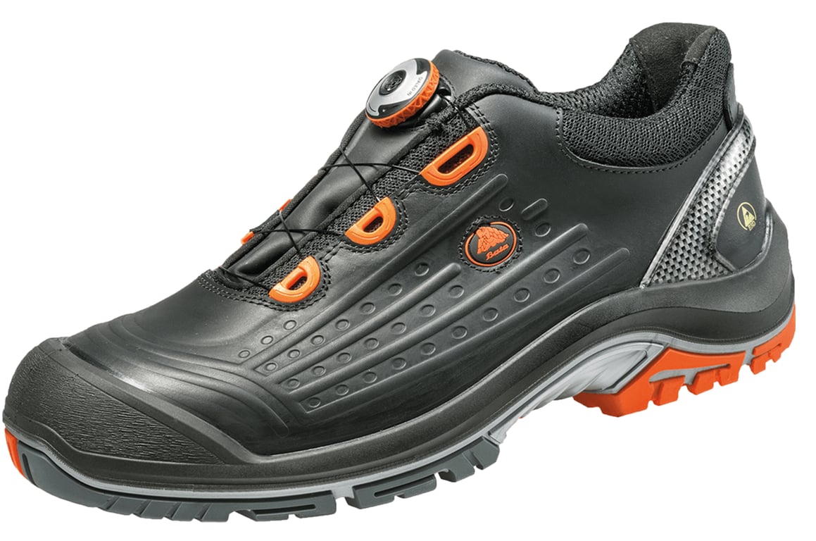 Bata Nova Tronic S3 veiligheidsschoen laag met kruipneus zwart oranje