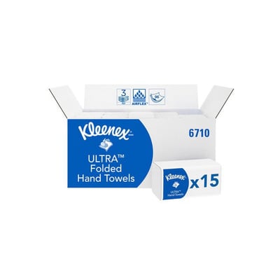 Kleenex Ultra wit handdoeken 3-lgs 15x96st 